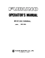 Furuno DSC-6 Operator'S Manual preview