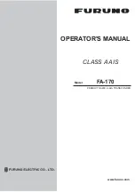 Furuno FA-170 Operator'S Manual предпросмотр