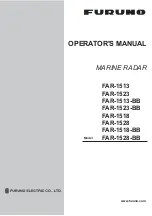 Furuno FAR-1513 Operator'S Manual предпросмотр