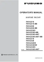 Furuno FAR-2218 Operator'S Manual preview