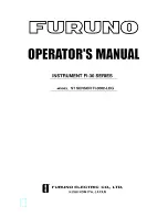 Furuno FI-3002 Operator'S Manual preview