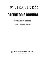 Furuno FI-301 Operator'S Manual preview