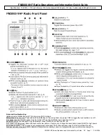 Furuno FM-3000 Operations And Information Quick Manual preview