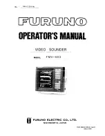 Furuno FMV-603 Operator'S Manual preview