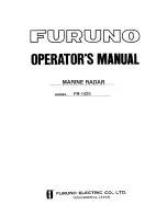 Furuno FR-1425 Operator'S Manual предпросмотр