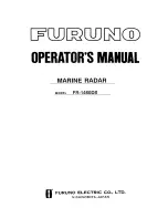 Furuno FR-1460DS Operator'S Manual preview