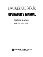 Furuno FR-1510D Operator'S Manual preview