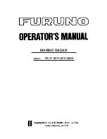 Furuno FR-1710 Operator'S Manual предпросмотр