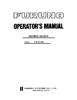 Furuno FR-2125V Operator'S Manual предпросмотр