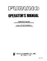 Furuno FR-7041R-MARK-2 Operator'S Manual preview