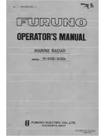 Furuno FR-8100D Operator'S Manual предпросмотр