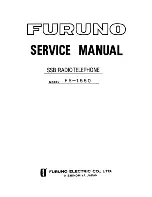 Furuno FS-1550 Service Manual предпросмотр