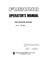 Preview for 1 page of Furuno FS-1552 Operator'S Manual