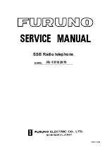 Furuno FS-1570 Service Manual preview