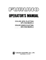 Furuno GD-3100 Mark-2 Operator'S Manual preview