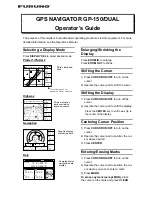 Furuno GP-150 Operator'S Manual preview