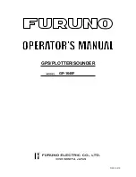 Furuno GP-1640F Operator'S Manual preview