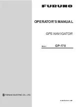 Furuno GP-170 Operator'S Manual preview