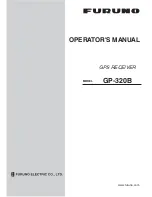 Furuno GP-320B Operator'S Manual preview