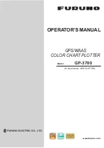 Preview for 1 page of Furuno GP-3700 Operator'S Manual