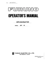 Furuno GP-70 Operator'S Manual предпросмотр