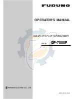 Preview for 1 page of Furuno GP-7000F Operator'S Manual