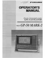 Furuno GPS Navigator GP-50 MARK-2 Operator'S Manual preview