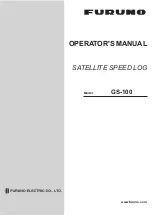 Preview for 1 page of Furuno GS-100 Operator'S Manual