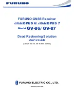 Furuno GV-86 User Manual preview