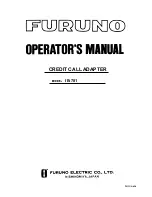 Furuno IB-781 Operator'S Manual предпросмотр