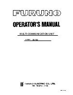 Furuno IB-782 Operator'S Manual preview