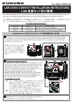 Preview for 1 page of Furuno LAN COAX CONV KIT Installation Instructions