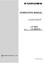 Preview for 1 page of Furuno LH-3000 Operator'S Manual