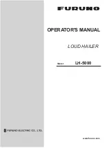 Предварительный просмотр 1 страницы Furuno LH-5000 Operator'S Manual