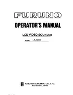 Preview for 1 page of Furuno LS-6000 Operator'S Manual