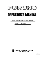 Furuno MU-150C Operator'S Manual preview