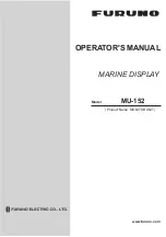 Furuno MU-152 Operator'S Manual preview