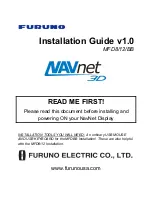 Preview for 1 page of Furuno NavNet 3D MFD12 Installation Manual