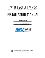 Preview for 1 page of Furuno NAVpilot-500 Installation Manual