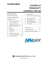 Furuno NAVpilot-611 Installation Manual preview