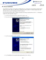 Preview for 2 page of Furuno NavPilot 700 Pc Driver Install & Software Update Procedure