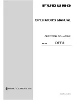 Furuno Network Sounder DFF3 Operator'S Manual preview