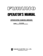 Предварительный просмотр 1 страницы Furuno PG-1000 Operator'S Manual