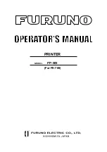 Preview for 1 page of Furuno PP-505 Operator'S Manual