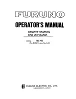 Furuno RB-700 Operator'S Manual preview