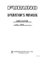 Furuno RP-25 Operator'S Manual preview