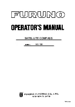 Furuno SC-120 Operator'S Manual preview