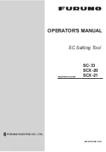 Furuno SC-33 Operator'S Manual предпросмотр