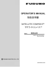 Furuno SCX-20 Operator'S Manual preview