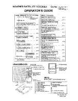 Preview for 1 page of Furuno Weather Satellite Receiver SU18 Operator'S Manual